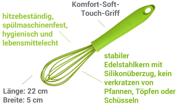 Mini-Schneebesen aus Inox - 1 Stück - Centifolia