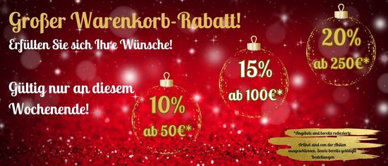 Heute bekommen Sie auf Ihre Bestellung bei uns bis zu 20% Rabatt!
