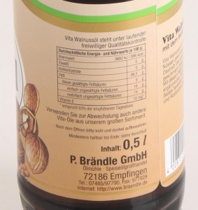 Brändle Walnussöl_Etikett
