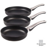 Pfannen Set von Pfannen Harecker - Die flache, leichte Pfanne