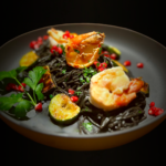 Spaghetti nero mit Tigergarnelen 1