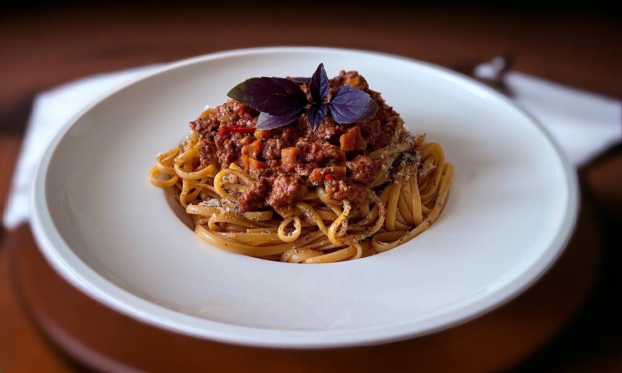 Salsiccia Ragout auf Linguine - Die Pfanne von harecker.de
