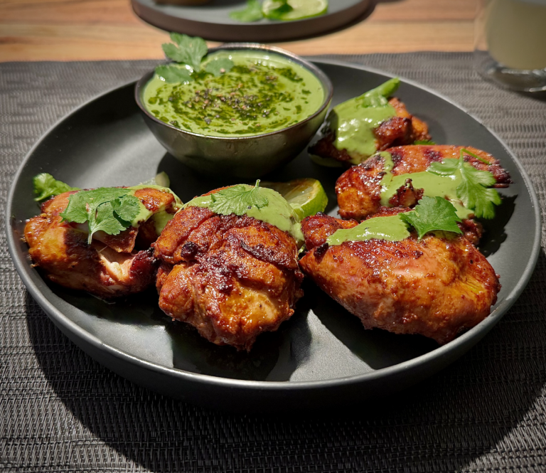 Peruanisches Grillhuhn - Pollo a la Brasa con Aji verde - Die Pfanne ...