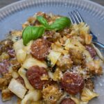 Salsiccia-Spitzkohl-Pfanne, gesund und lecker und so einfach in der Zubereitung.