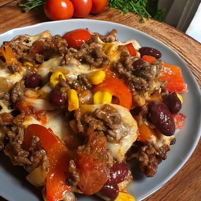 Tex-Mex ist ein mexikanischer Bohnen-Auflauf und nicht nur lecker sondern auch richtig gesund.