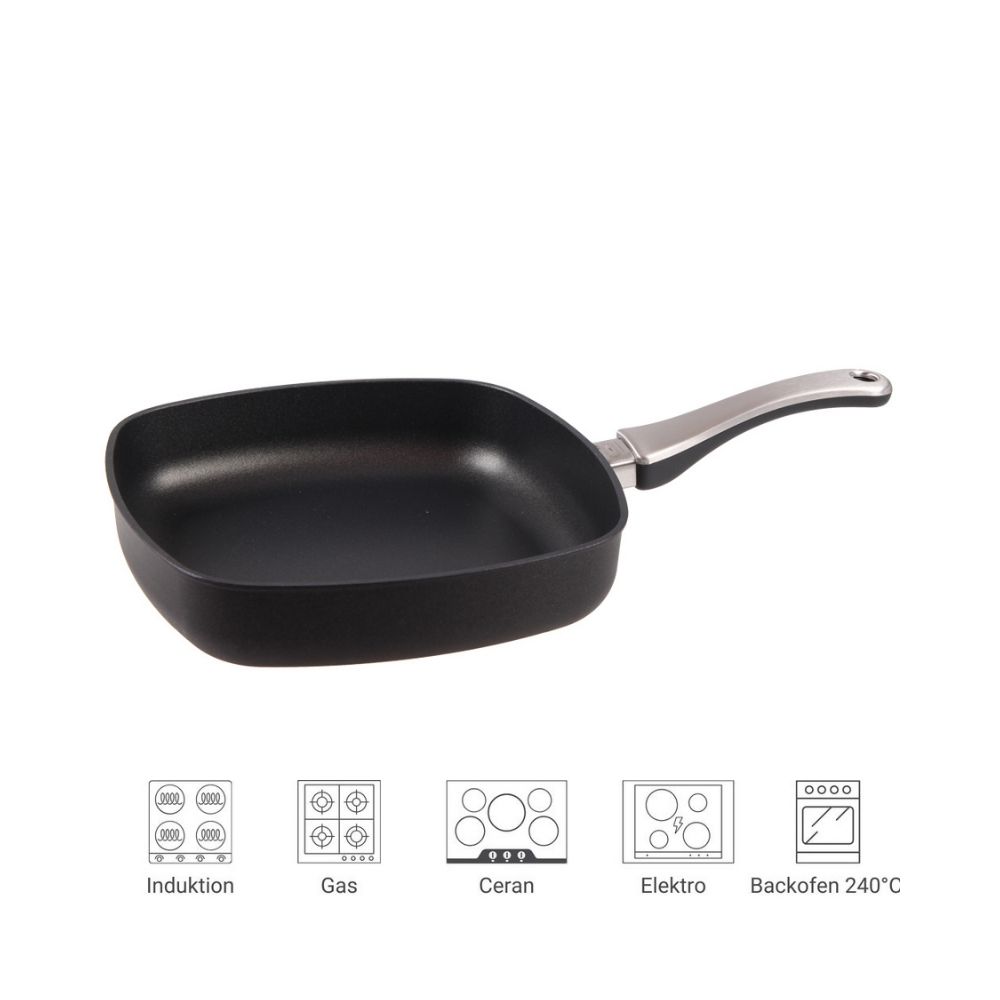 Viereckpfanne mit Stiel, 28 cm, X-Lite, Produktbild