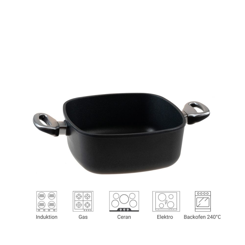 Viereckpfanne 24x24 cm, Induktion, Produktbild