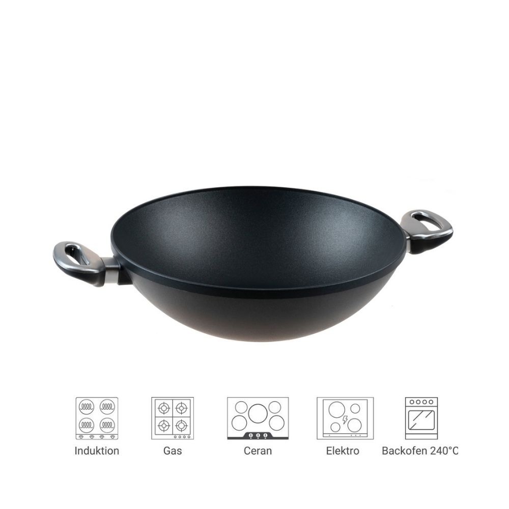 Wok mit 2 Griffen, 32 cm, Produktbild