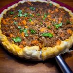 Hackfleisch-Wähe in der Coox Wunderform für Quiche gemacht