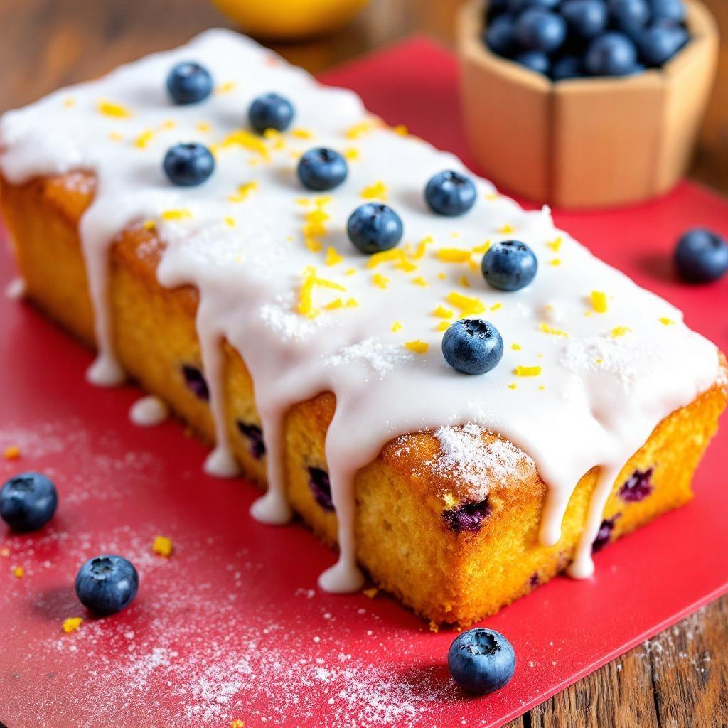 Heidelbeer-Zitronen-Kuchen mit der Coox-Wunderform gebacken.