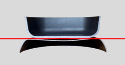 Eine Pfanne im Querschnitt zur besseren Erklärung.