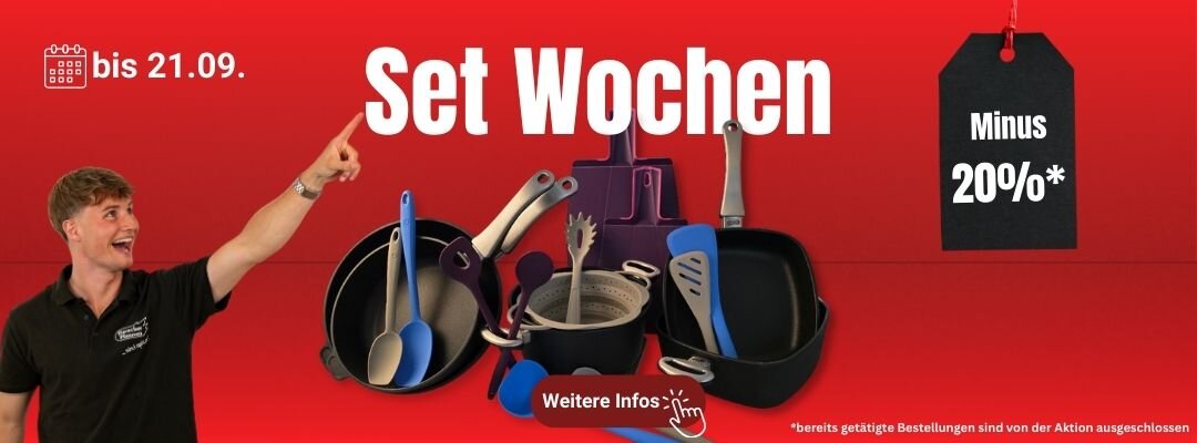 Pfannen Harecker Set Wochen