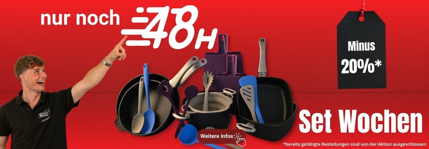 Pfannen Harecker Set Wochen