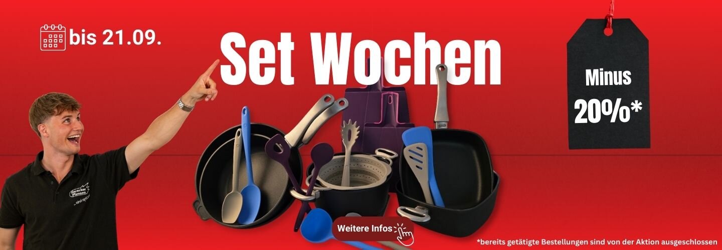 Pfannen Harecker Set Wochen