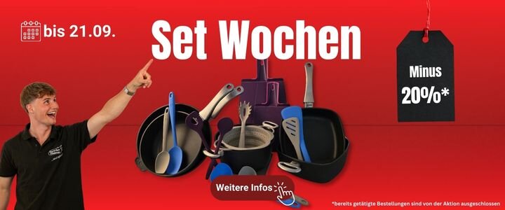 Pfannen Harecker Set Wochen