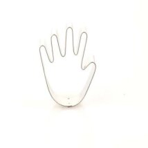 Ausstechform Hand 7,5 cm Weißblech