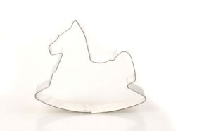 Ausstechform Schaukelpferd 7,0 cm Weißblech