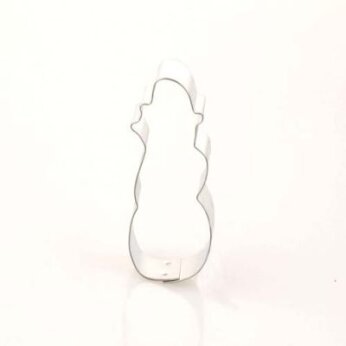 Ausstechform Schneemann 7,5 cm Wei&szlig;blech (Auslaufmodell)