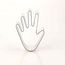 Ausstechform Hand 9,0 cm Weißblech