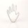 Ausstechform Hand 9,0 cm Wei&szlig;blech (Auslaufmodell)