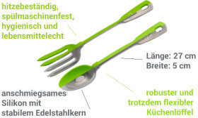 Salatbesteck 27 cm