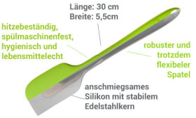 Design Teigschaber L 30 cm