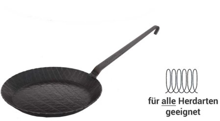 Eisenpfanne geschmiedet 16 cm für Induktion -...