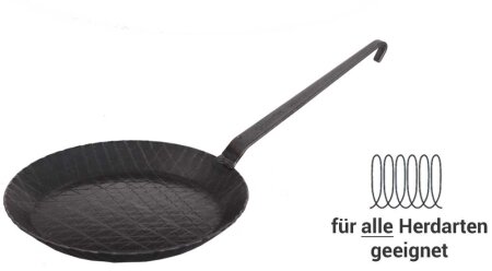Eisenpfanne geschmiedet 20 cm für Induktion -...