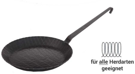 Eisenpfanne Servierpfanne tief Ø ca. 28 cm mit 2 Griffen, 69,90 EUR