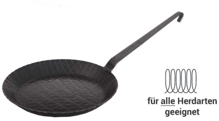 Eisenpfanne gescmiedet 24 cm für Induktion -...