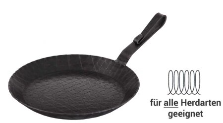 Eisenpfanne geschmiedet Servierpfanne 24 cm für Induktion...