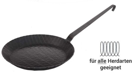 Eisenpfanne geschmiedet 28 cm für Induktion -...