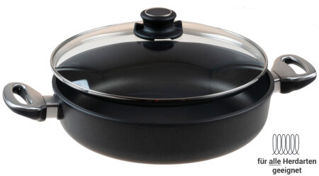 Induktion Bräter / Bräterpfanne 28 cm Ø mit...