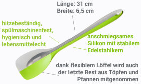 Flexl&ouml;ffel L 30 cm t&uuml;rkis