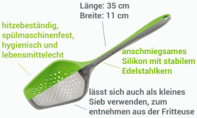 Seihschaufel 35 cm t&uuml;rkis