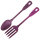 Salatbesteck 27 cm lila