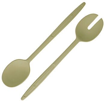 Salatbesteck 31 cm olive