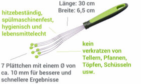 Tellerbesen 30 cm altrosa