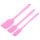 Design Teigschaber Set 3 tlg. pink