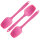 Flexl&ouml;ffel S 20 cm 3er Set pink