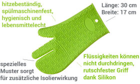 Handschuh 30 cm limette