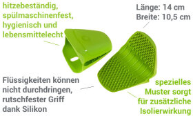 Thermo-Fingerschutz 14 cm limette