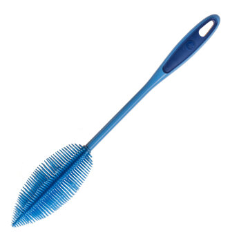 Flaschenb&uuml;rste 36 cm blau