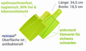 Faltschneidbrett S limette