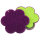 Scrubby Plus Blume lila-limette