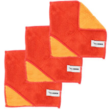 Microfasertuch 18 x 18 cm 3er Set rot-orange
