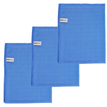 Poliertuch 50 x 60 cm 3er Set blau