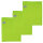 Poliertuch 50 x 60 cm 3er Set limette