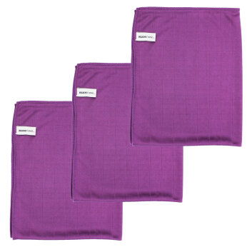Poliertuch 50 x 60 cm 3er Set lila