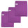 Poliertuch 50 x 60 cm 3er Set lila